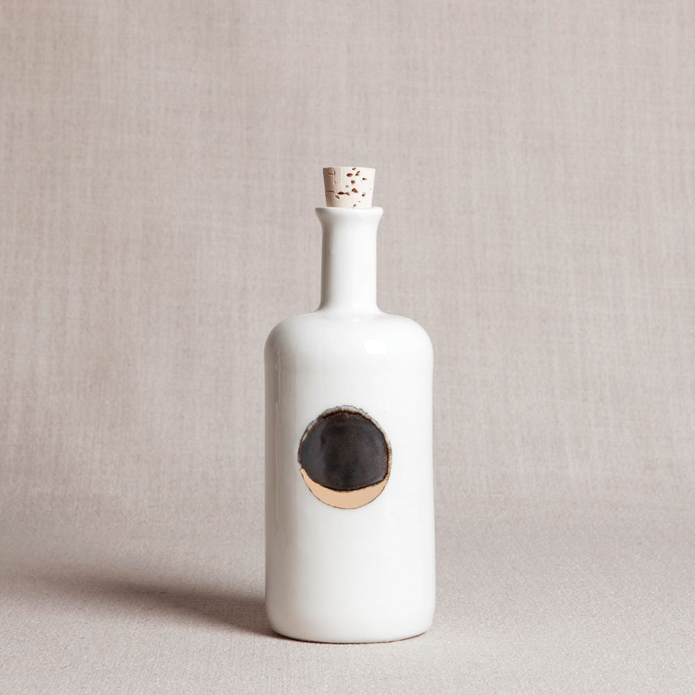 Waxing Moon Bottle in White