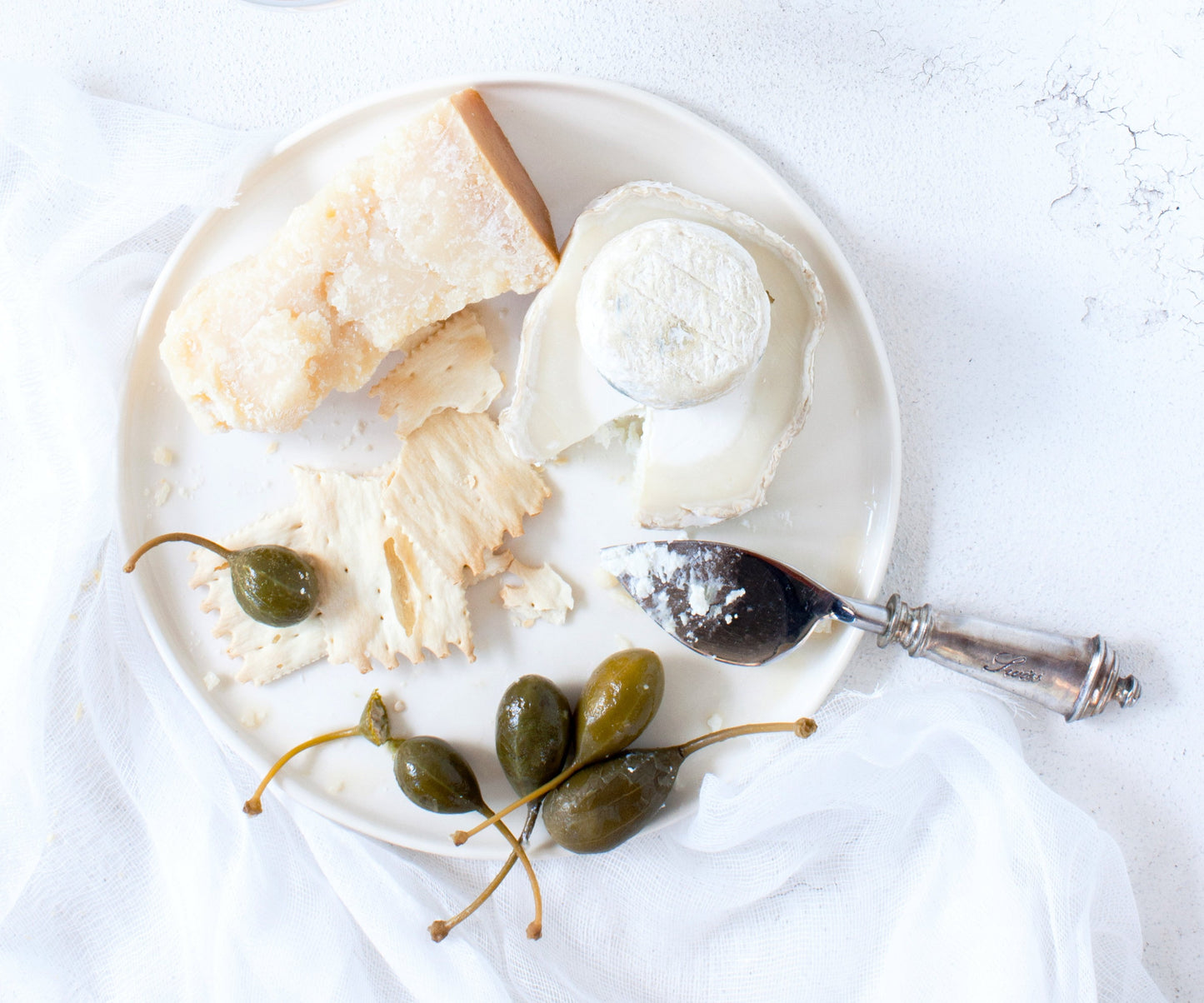 classic white salad plate