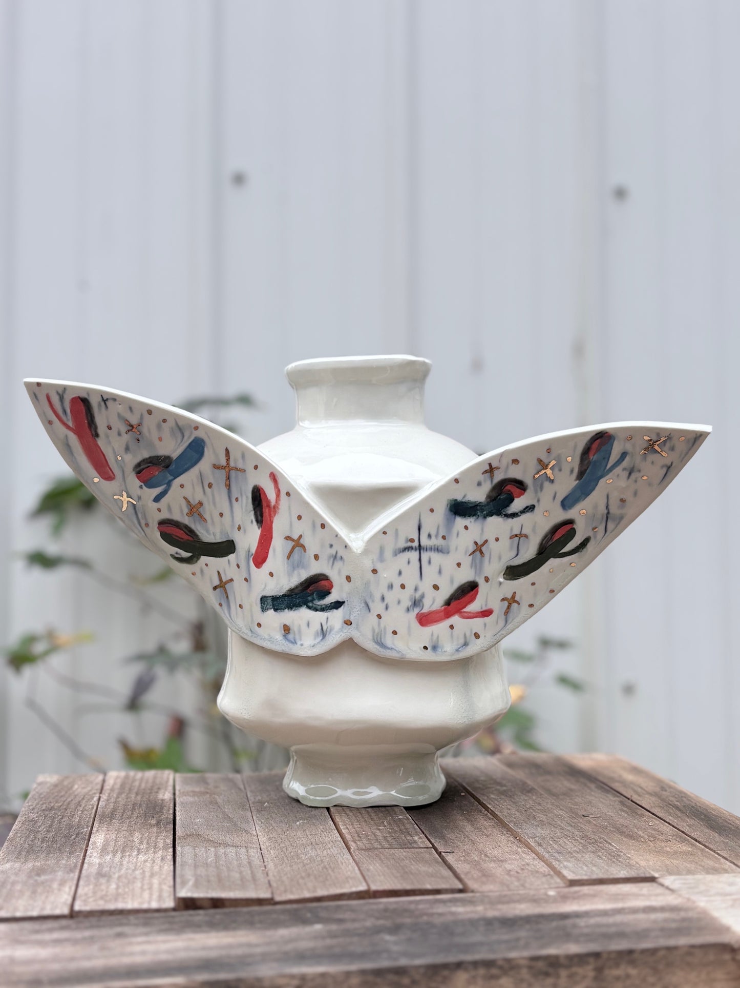 Ode to Howard Finster Face Pot