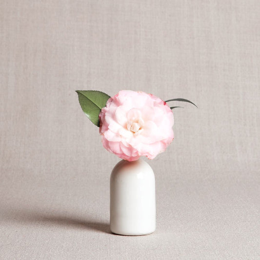 White Minimalist Bud Vase