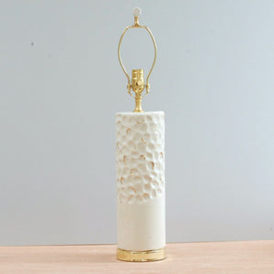 Carved Lamp: White