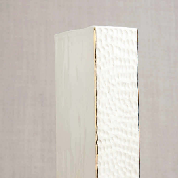 Rectangle Vase with Hand Carving