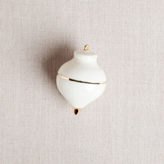 Heirloom Christmas Ornament // Radish White & Gold