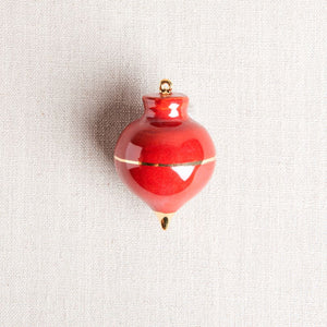 Heirloom Christmas Ornament // Radish Oxblood Red & Gold